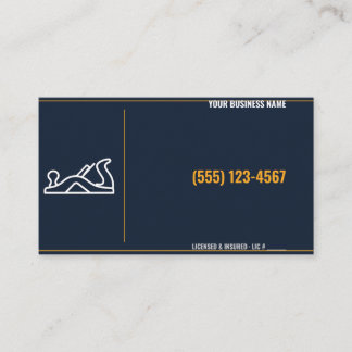 Cartes de visite pour charpentiers, nom et télépho