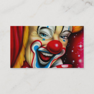 Cartes de visite pour clowns de fêtes d'anniversai