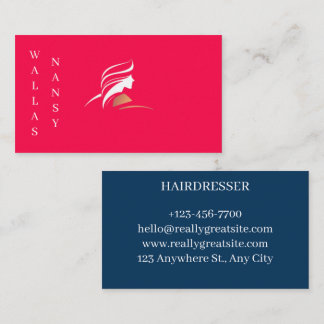 Cartes de visite pour coiffeuse