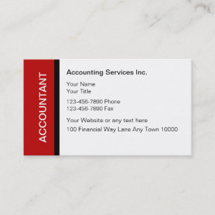 Cartes de visite pour comptable