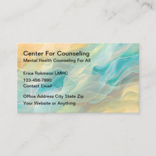 Cartes de visite pour conseil en santé mentale mod