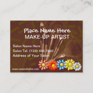 Cartes de visite pour des artistes de maquillage