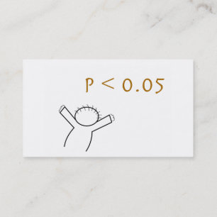 Cartes de visite pour des statisticiens