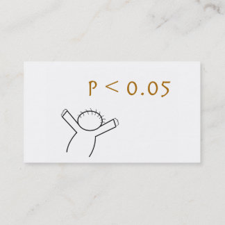 Cartes de visite pour des statisticiens