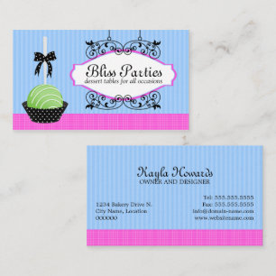 Cartes de visite pour desserts Cake Pops