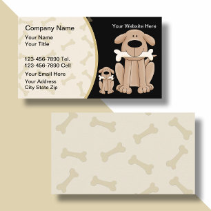 Cartes de visite pour dressage de chiens