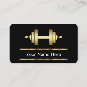 Cartes de visite pour entraineur de fitness