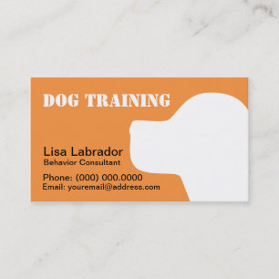 cartes de visite Pour Entraîneurs De Chiens