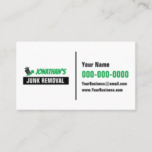 Cartes de visite pour entreprise de débarras