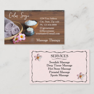 Cartes de visite pour entreprise de thérapie de ma