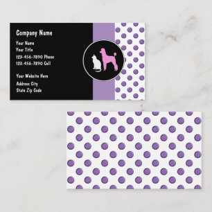 Cartes de visite pour gardien d'animaux