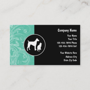 Cartes de visite pour gardien d'animaux