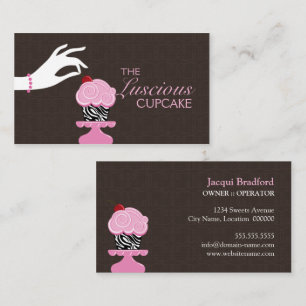 Cartes de visite pour la pâtisserie de cupcakes fa