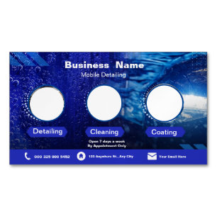 Cartes de visite pour le détail de voiture