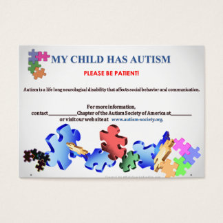 Cartes de visite pour l'intolérant