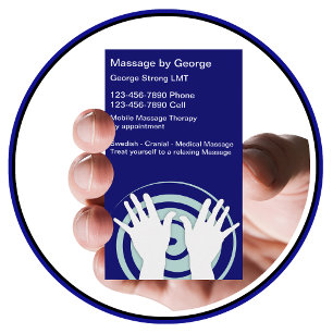 Cartes de visite pour massage