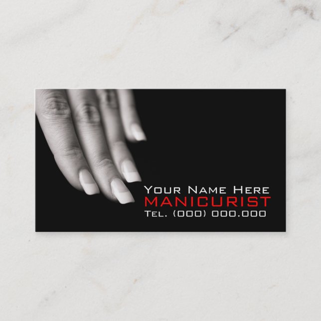 cartes de visite Pour Salons À ongles (Devant)