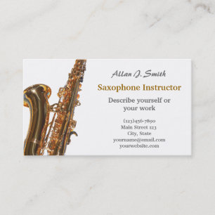 Cartes de visite pour saxophonistes