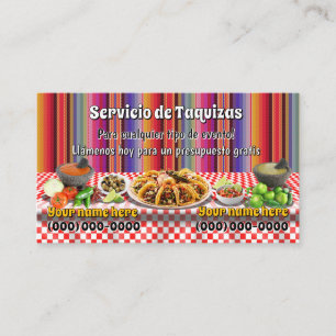 Cartes de visite pour service de tacos