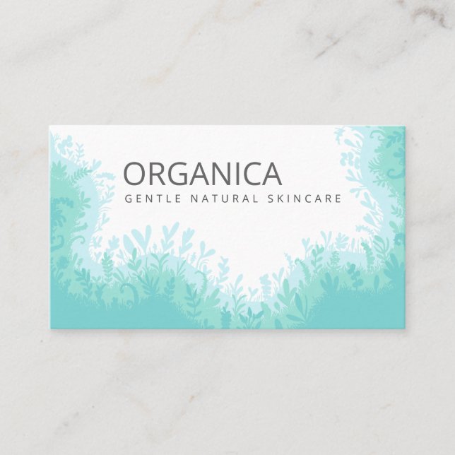 Cartes de visite Pour Soins De La Peau Organique (Devant)