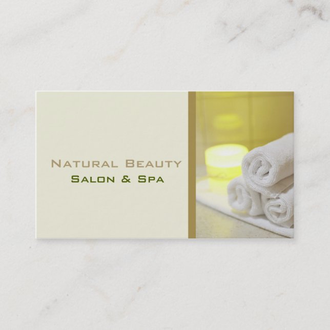 cartes de visite Pour Spa Et Salon (Devant)