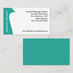Cartes de visite pour thérapeute en massage modern