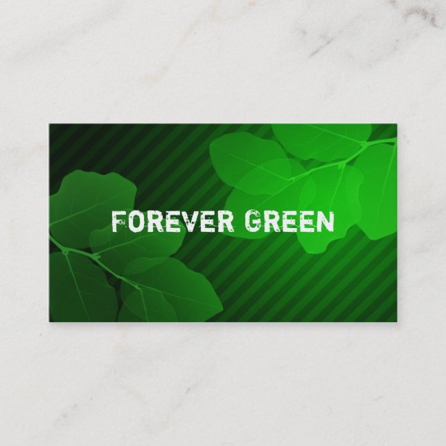 Cartes de visite pour toujours verts (Devant)