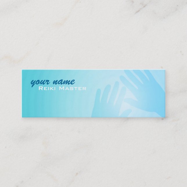 Cartes de visite principaux maigres de Reiki (Devant)