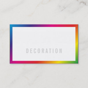 Cartes de visite professionnelles Arc-en-ciel