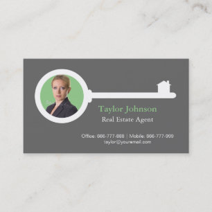 Cartes de visite professionnelles d'agent immobili