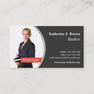Cartes de visite professionnelles d'agent immobili