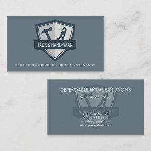 Cartes de visite professionnelles de réparateur ho