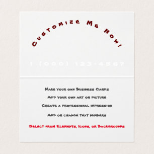 Cartes de visite professionnelles personnalisables