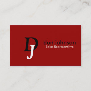 Cartes de visite professionnels de monogramme