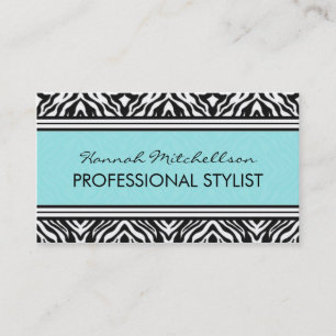 Cartes de visite professionnels de zèbre sauvage