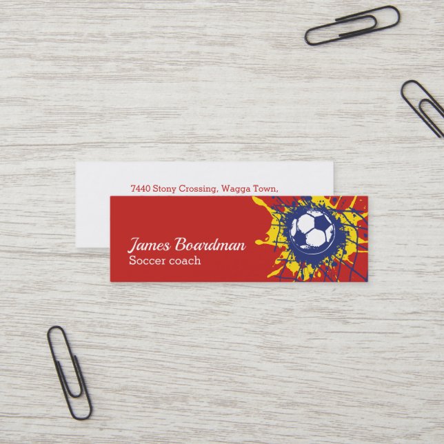 Cartes de visite professionnels d'entraîneur du (Devant/Arrière en situation)