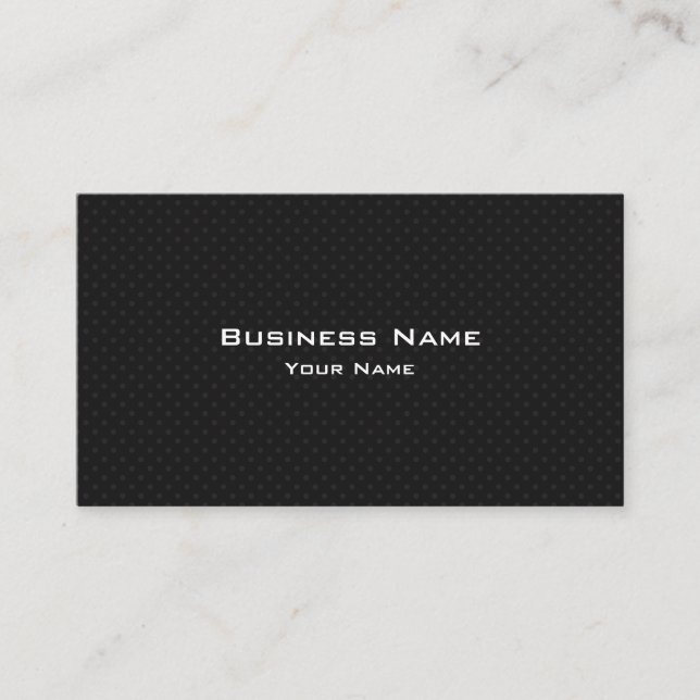 Cartes de visite professionnels des points noirs m (Devant)