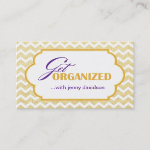 Cartes de visite professionnels d'organisateur