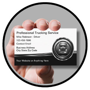 Cartes de visite professionnels du conducteur de c