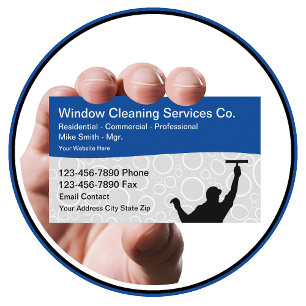 Cartes de visite professionnels du nettoyage de fe