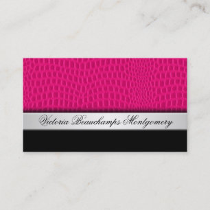 Cartes de visite professionnels en cuir exotiques