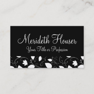 Cartes de visite professionnels floraux