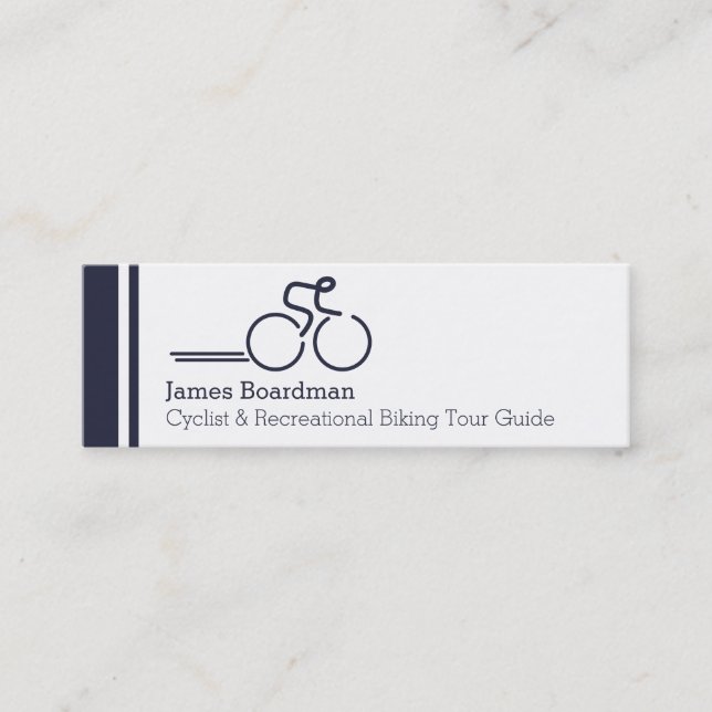Cartes de visite professionnels maigres de guide (Devant)