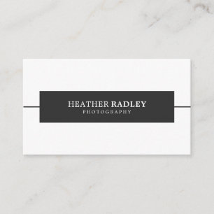 Cartes de visite professionnels minimaux