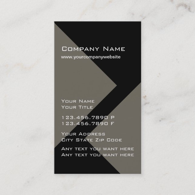Cartes de visite professionnels modernes (Devant)
