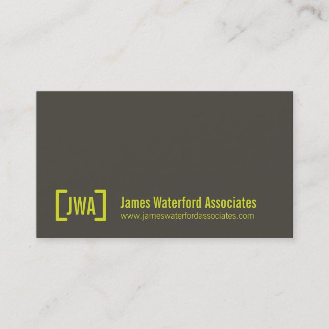 Cartes de visite professionnels simples de gris et (Devant)