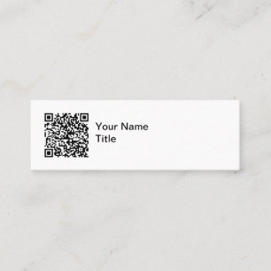 Cartes de visite promotionnelles avec code QR simp