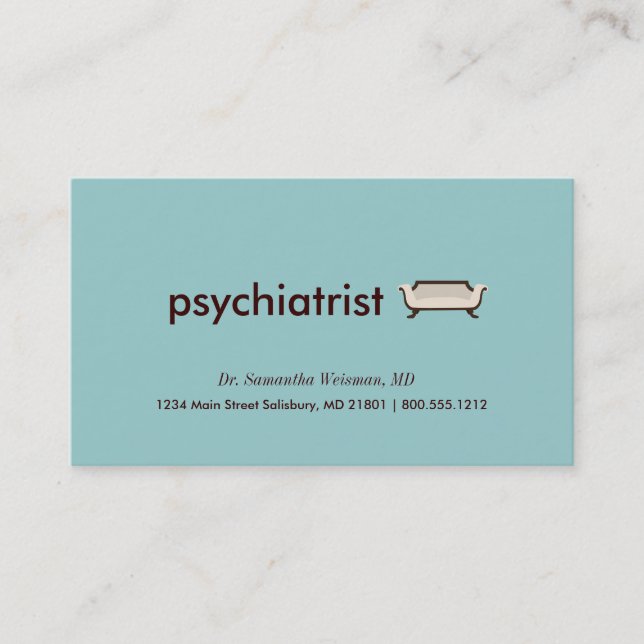 Cartes de visite psychiatres (Devant)