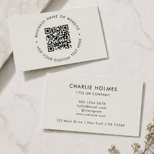 Cartes de visite QR Code Carte scannable personn