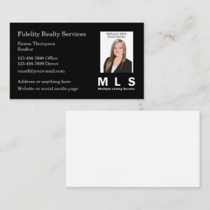 Cartes de visite Realtor Photo MLS